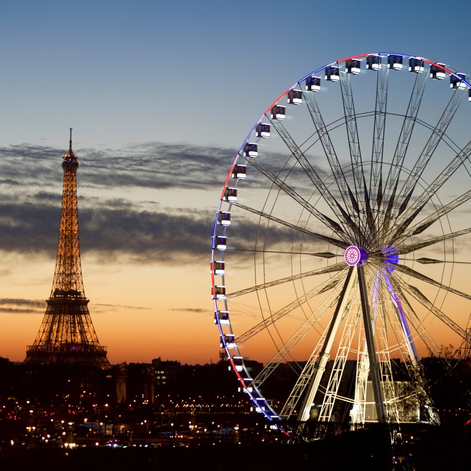 The Eiffel Tower and Ferris Wheel on the Place de la Concorde as Seen from Secretary Kerrys Hotel in Paris 23507894221