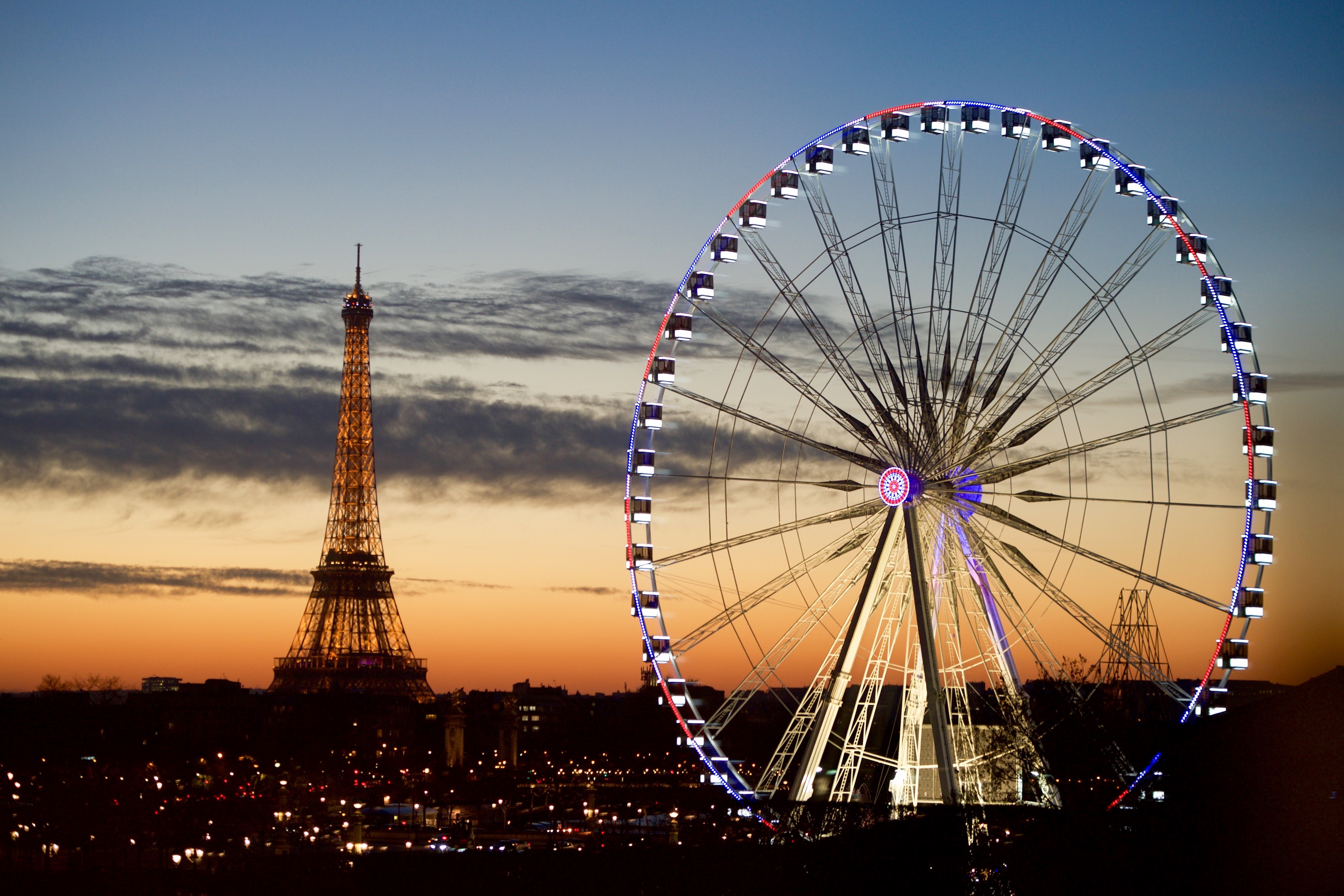 The Eiffel Tower and Ferris Wheel on the Place de la Concorde as Seen from Secretary Kerrys Hotel in Paris 23507894221
